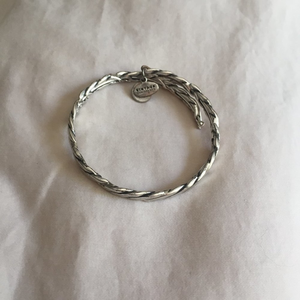 Alex and Ani Vintage Silver Wrap Bracelet